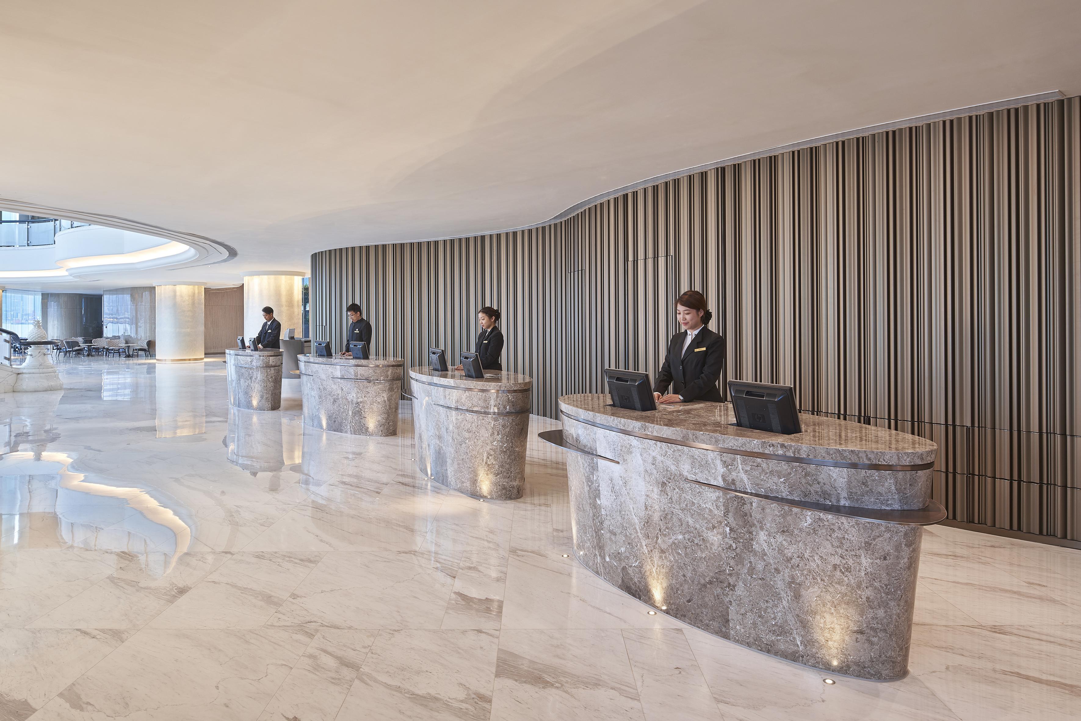 Harbour Grand Kowloon Hotell Hongkong Eksteriør bilde The hotel's lobby